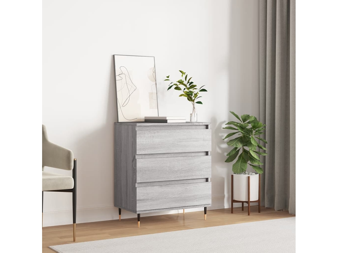 Lovely Home Aparador 60X35X70 Cm Derivados de Madera Gris Sonoma