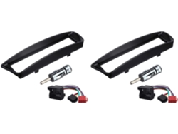 2x Panel Embellecedor Para Radio De Coche 1 Din Cd Dvd Embellecedor De Salpicadero Audio Cubierta Interior C1 107