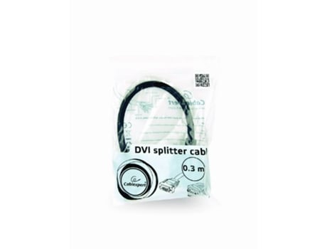 Gembird A-Dvi-2Vga-01 Adaptador de cable de video 0.3M Dvi-I 2 X Vga D-Sub Negro