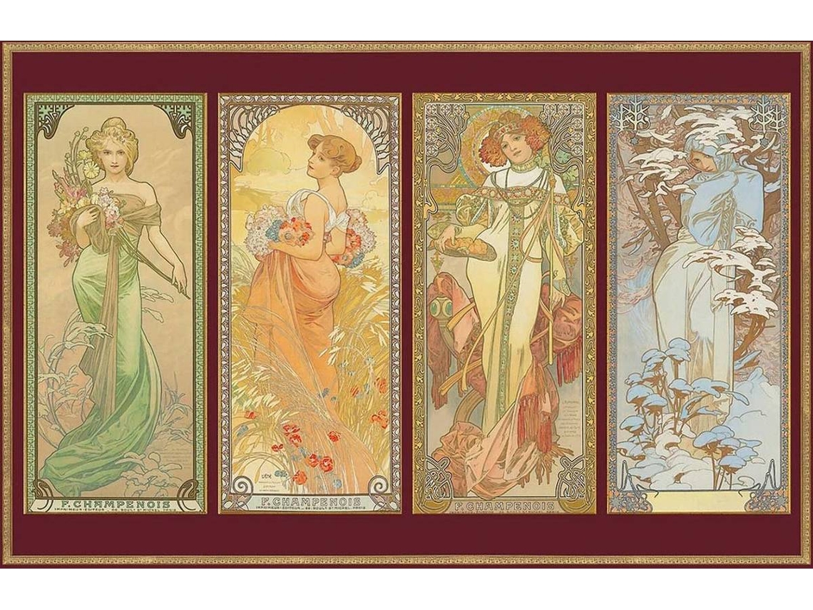 Puzzle PIATNIK Mucha The Times of the Day (Edad Mínima: 12 Anos - 1000 Piezas)