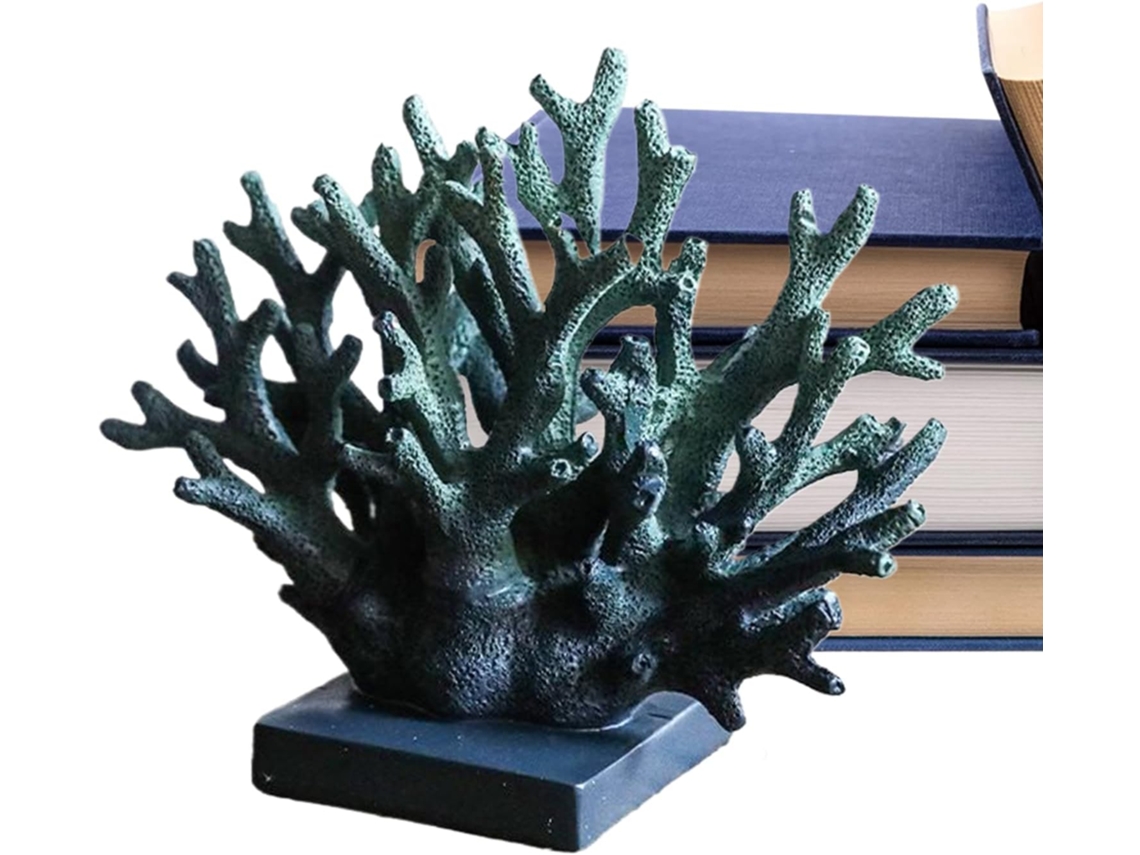 Estatua De Coral De Resina – Decoración De Resina, Escultura De Coral De Estilo Náutico, Adorno De Mesa Para El Hogar