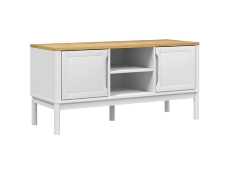 Mueble De Tv VIDAXL Blanco Madera (114x43x55 cm)