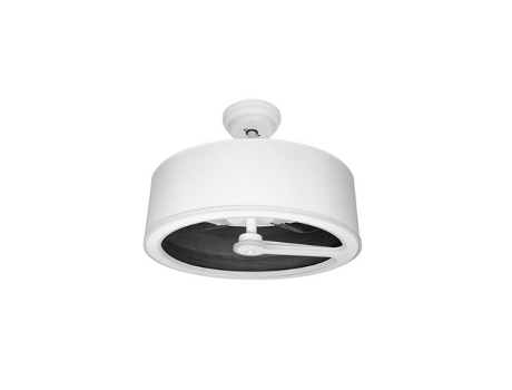 Ventilador de Techo DC Tatiana 110W Blanco Madera Negra 3 Aspas FABRILAMP