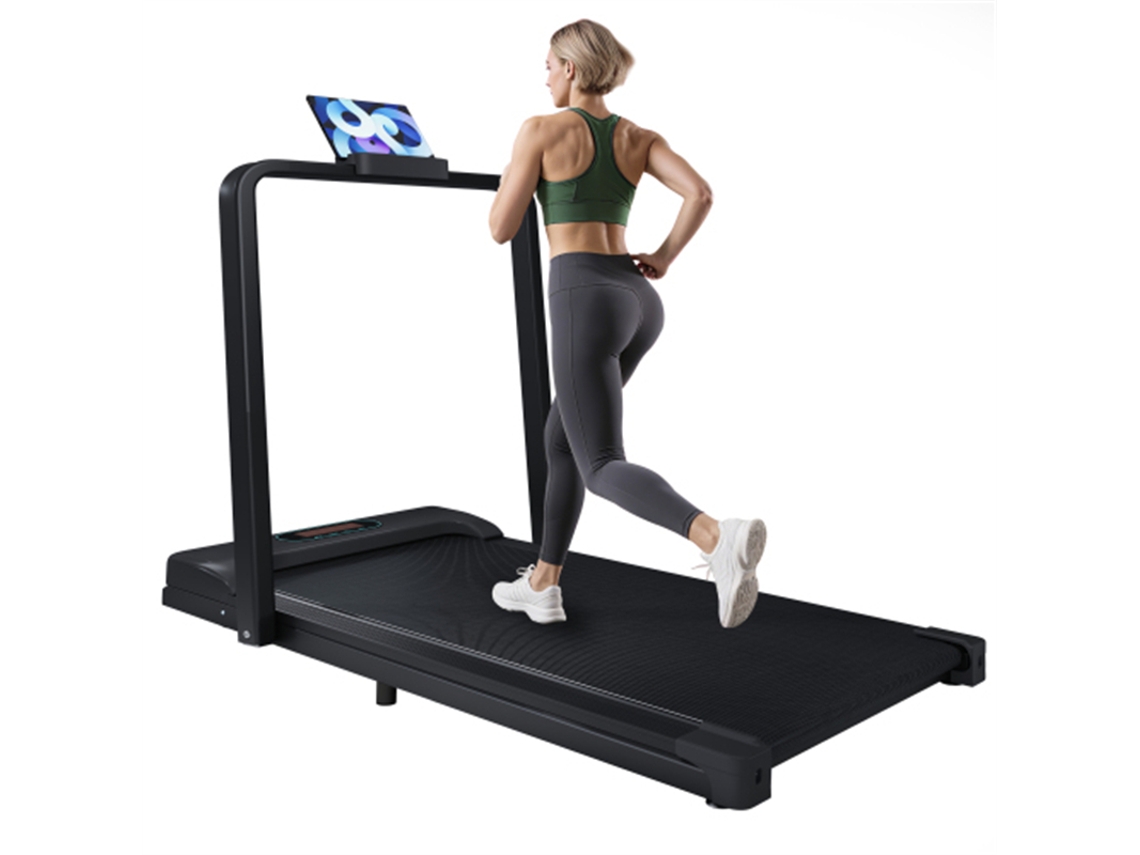 Cinta De Correr Doméstica 2 En 1 Con Mando A Distancia, Rango De Velocidad De 1 A 6 Km/h, Pantalla Led, Altavoz Bluetooth Y Soporte Para Teléfono.