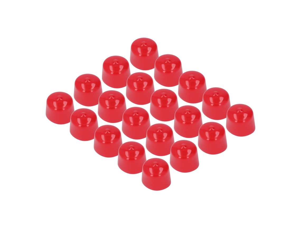 2026-as-20 Piezas Tapa Pvc Roja Protectora Anticorrosiva Elástica Retardante De Fuego Ligera Para Hilo De Tornillo 40mm