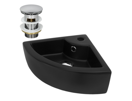 Lavabo ML-DESIGN (46 x 33 x 13 - Cerámica - Negro)