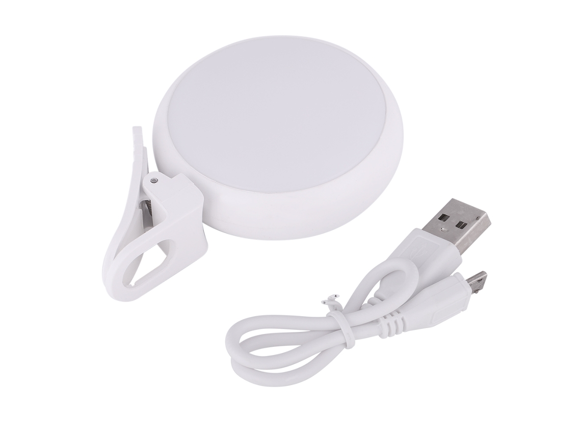 Luz De Relleno Para Selfies De Belleza Móvil (rotación 360°, Carga Portátil)