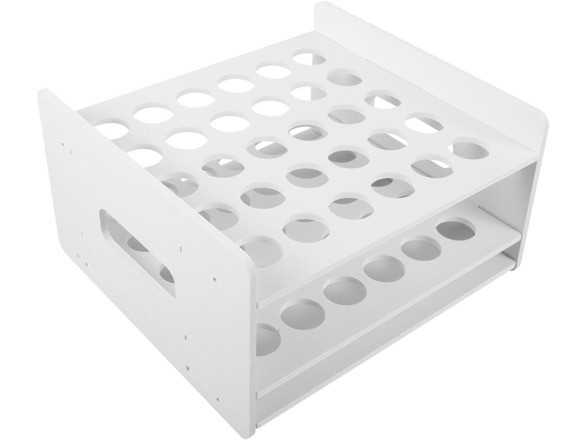 Soporte De Escritorio De Madera Blanca Para Tijeras, Caja De Almacenamiento Versátil Y Elegante.