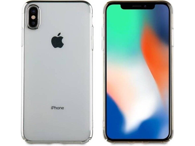 Funda iPhone XS Max MUVIT Cristal Plateado