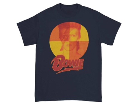 Camiseta ROCKINSTONE David Bowie Aladdin Cuadrante Naranja (XL)