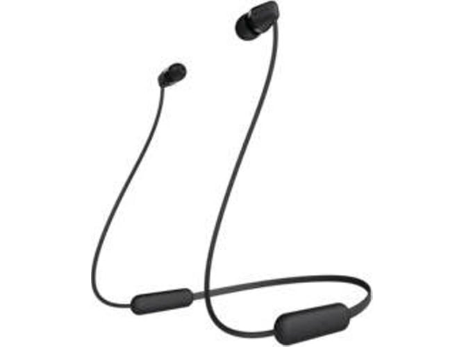 Auriculares Bluetooth SONY Wic200B (In Ear - Micrófono - Negro)