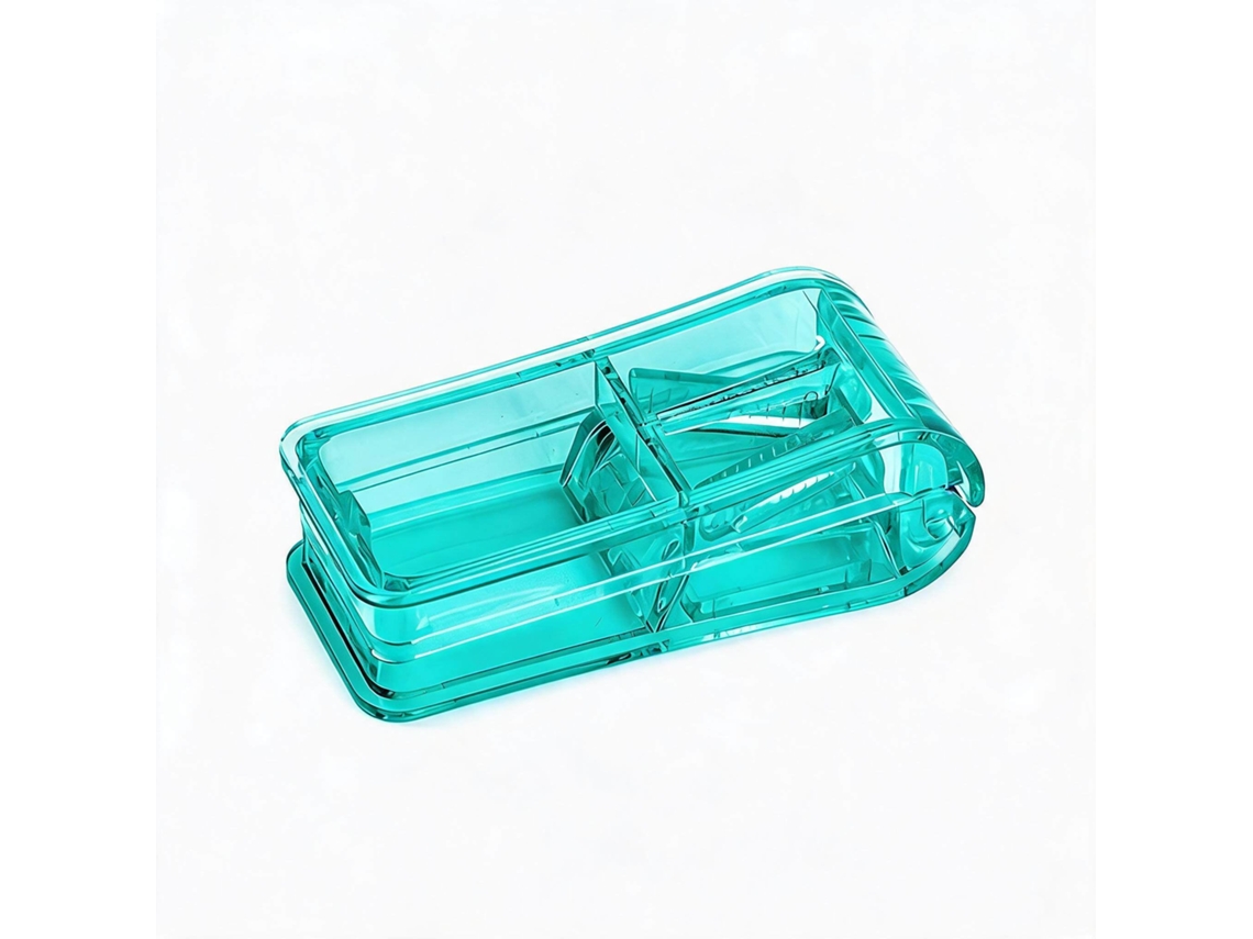 Cortador De Pastillas Henten Home Para Dividir Y Transportar Medicamentos (2 Unidades, Verde)