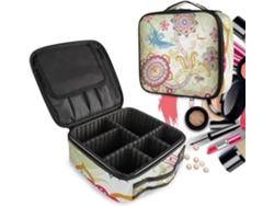 Neceser con estampado floral abstracto (sin marca)