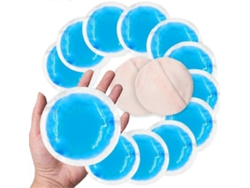 Kit De Compresas Frías Reutilizables - Paquetes De Gel Redondo - Alivio Instantáneo Del Dolor - 10 Unidades