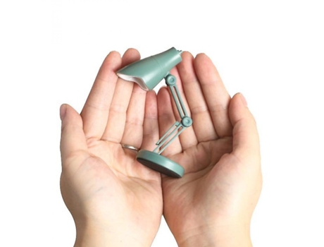Lámpara de escritorio magnética luminosa en miniatura portátil plegable con protección para los ojos (verde)