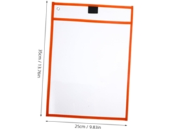 Paquete de 6 protectores para pizarra blanca, ideales para carpetas, para usar en el aula o la oficina.