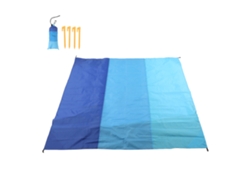 Manta de picnic portátil impermeable y resistente a la arena para playa y camping Blue Treasure