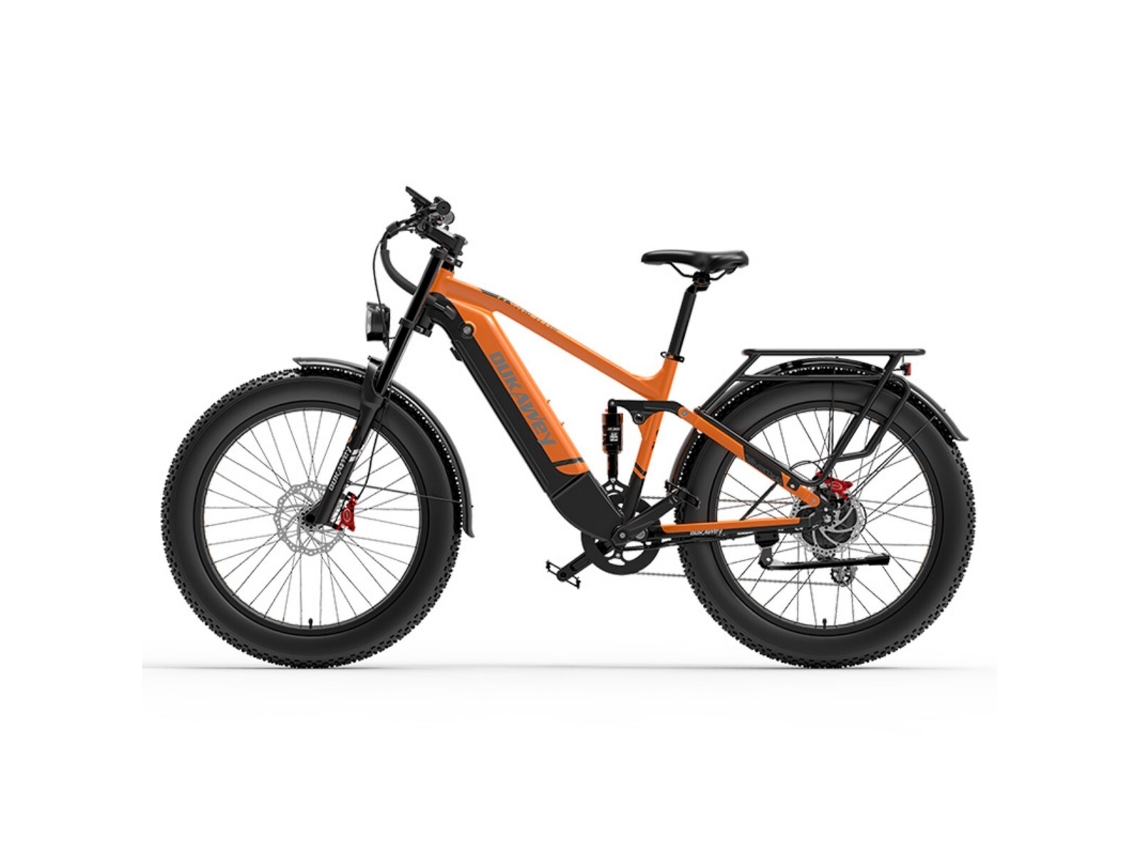 Bicicleta de montaña eléctrica Dukawey Silvertip8 de 1000 W y 26 pulgadas con batería de 52 V y 20 Ah.