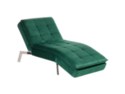 Chaise longue BELIANI Loiret de Terciopelo Verde 179x76x93