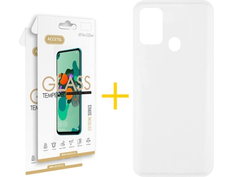 Carcasa + 2 Protectores de Pantalla Samsung M31 SKYHE Transparente