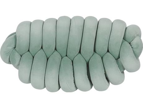 Cojín de terciopelo verde claro 45 x 25 cm BELIANI Panara