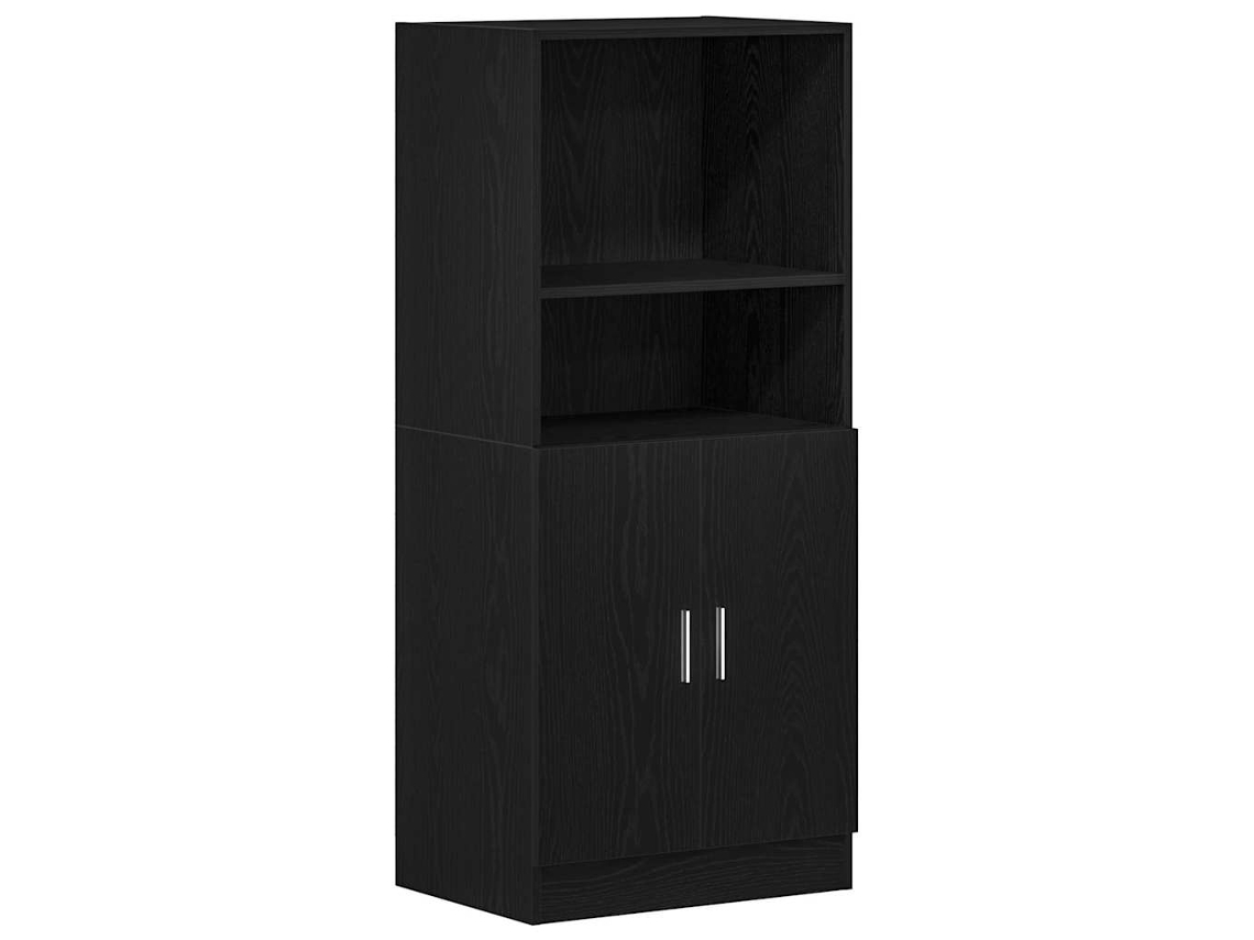 Maison Exclusive - Mueble De Cocina Madera De Ingeniería Negro 57x41,5x131,5 Cm
