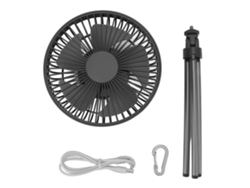 Ventilador portátil recargable con trípode flexible para cochecito de bebé - Gris