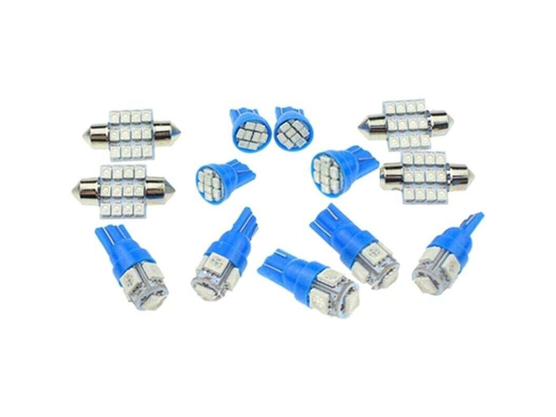 Kit De Bombillas Led T10 Azul Glacial Para Iluminación Interior, Que Incluye: