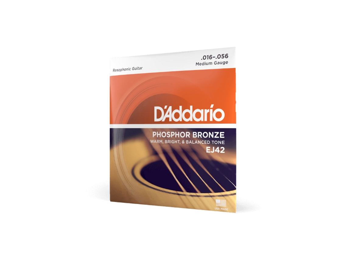 D'ADDARIO ej42 16-56 medium resophonic, phosphor bronze
