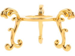 Elegante Soporte Acero Inoxidable Chapada 2 56 Pulgadas Ideal Exhibir Fotografías Bola Oro