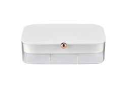Caja de Organización Viaje Portátil Doble Blanco (18x12x5cm) Kofihety