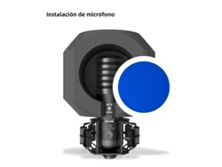 Filtro de espuma para micrófono con punto focal para aislar el ruido ambiental. Mdug
