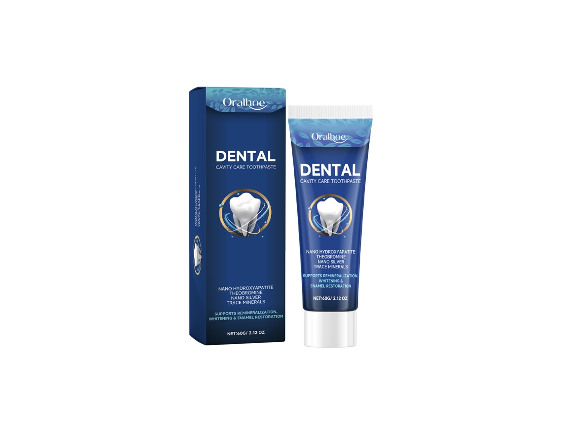 Pasta dental Oralhoe para la limpieza, la higiene y la blancura natural.