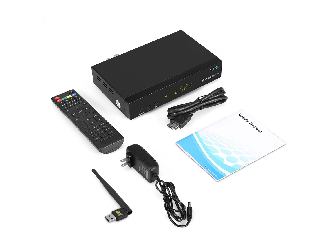 Receptor de TV digital por satélite DVB-S2 Full HD 1080p con PVR, USB y Wifi