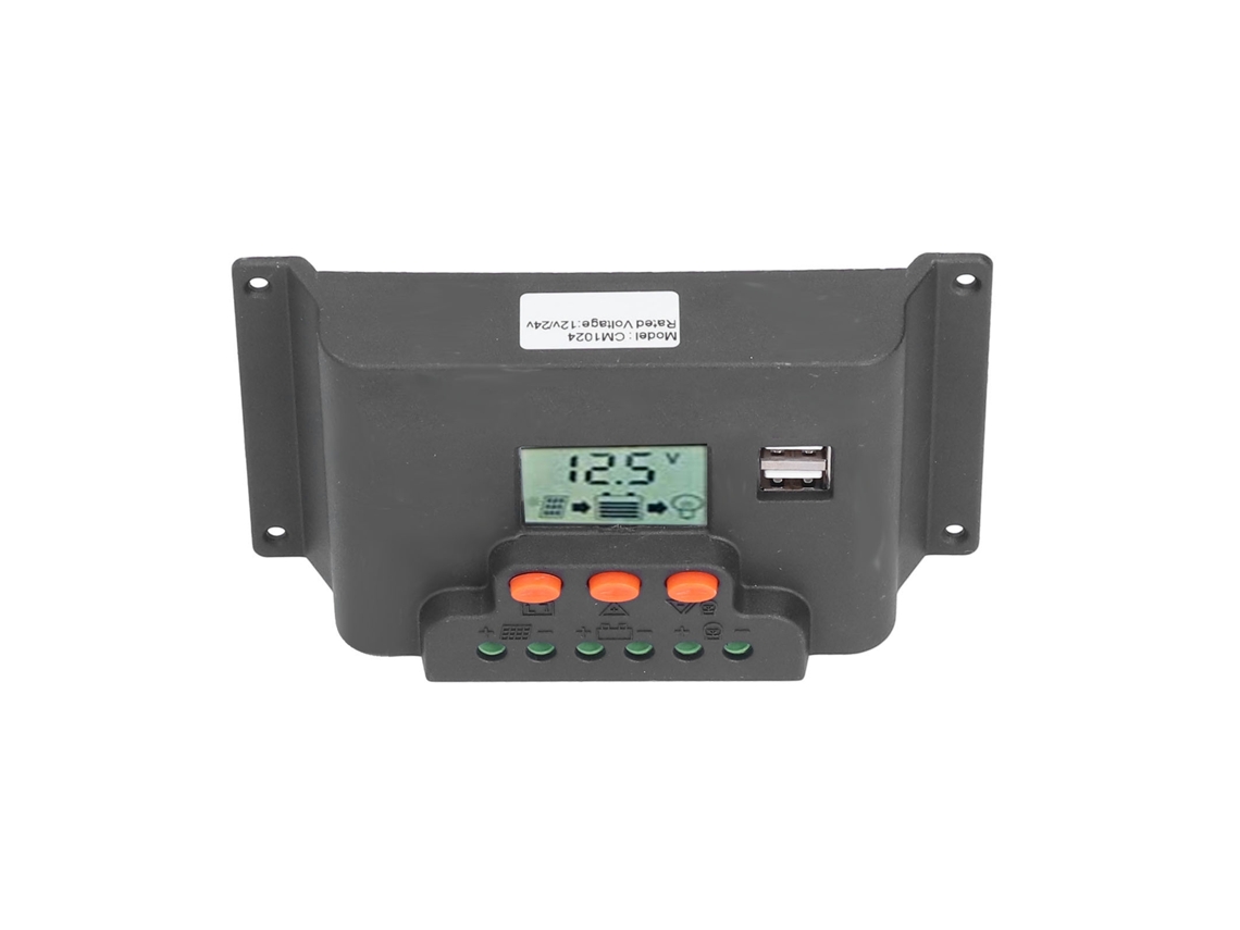 Controlador de carga solar PWM 12/24V 30A (sin marca)