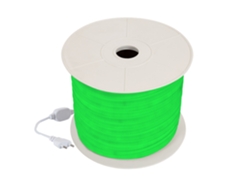 Bobina Neón LED Regulable 220V AC 120 LED/m 50 m Circular 360 Verde IP67 a Medida Corte cada 100 cm
