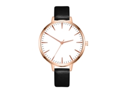 Reloj De Pulsera De Cuarzo Para Mujer Zhoulianfa Con Esfera Redonda, Estilo Moderno (negro)