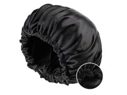 Gorro Térmico Para Microondas Para Acondicionamiento Profundo, Ideal Para El Tratamiento Y Peinado Del Cabello - Negro+negro Zov