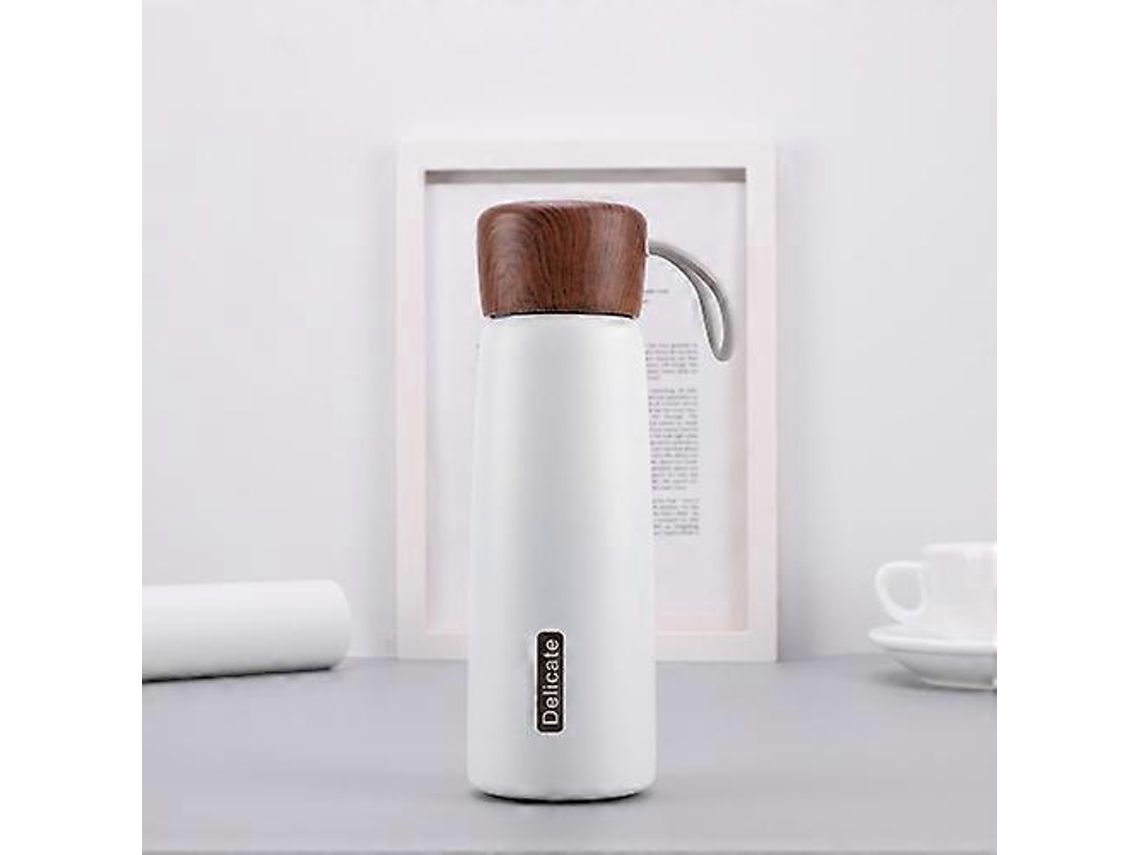 Delicada taza térmica de acero inoxidable 304 con textura de madera Ly Ebike