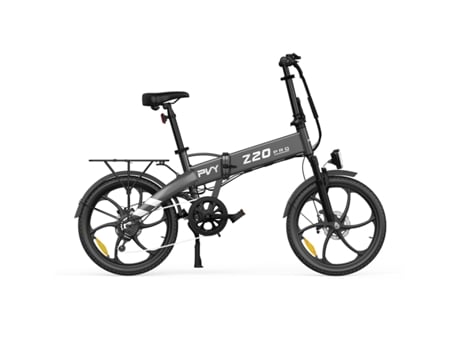 Bicicleta Eléctrica PVY Z20 Pro 250W Batería 36V10.4Ah Autonomía 80Km Frenos a Disco Mecánicos Gris