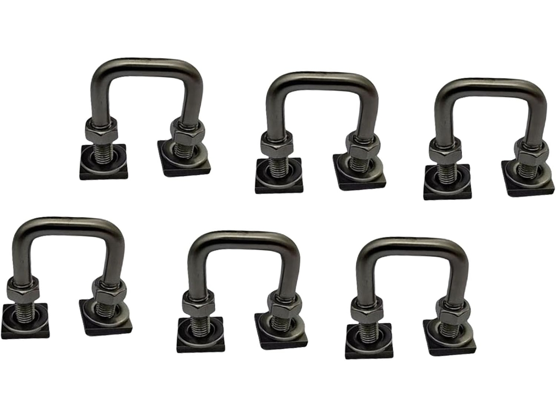 Juego De 6 Tuercas De Ojo Con Anclaje En T Para Asegurar Cables Elásticos - Montaje En Estante De Techo