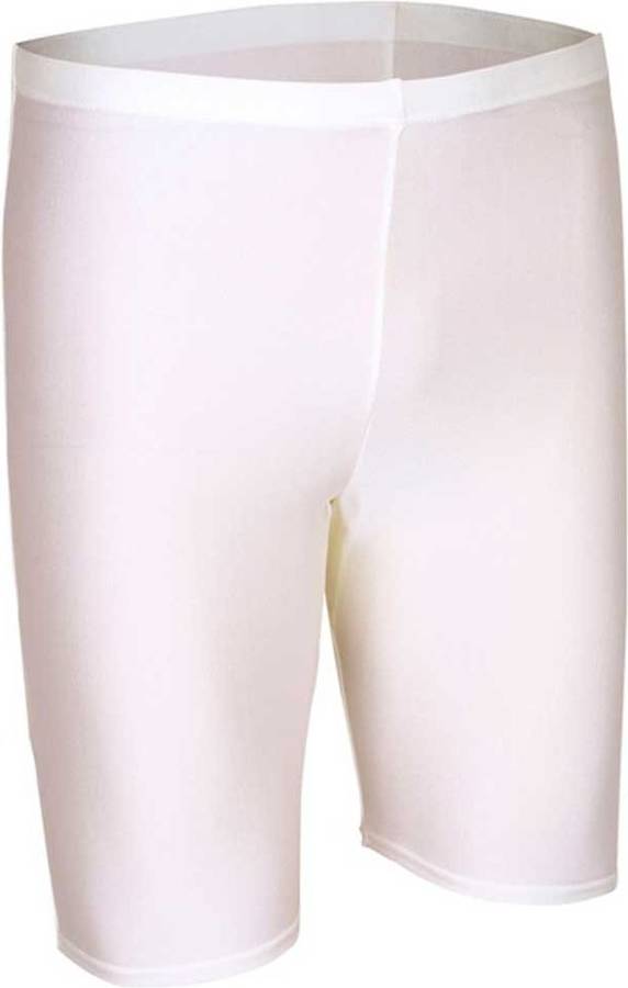 Pantalones Ajustados para Hombre AVENTO Malla Corta Sliding Blanco para Corrida (XL)