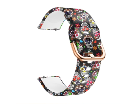 Correa de Silicona hebilla 20mm para Samsung Galaxy Watch Active - cráneo