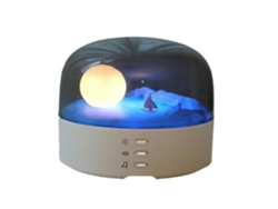 Luz nocturna con altavoz Bluetooth, innovadora fuente de luz multiusos, dos colores regulables Chennnls