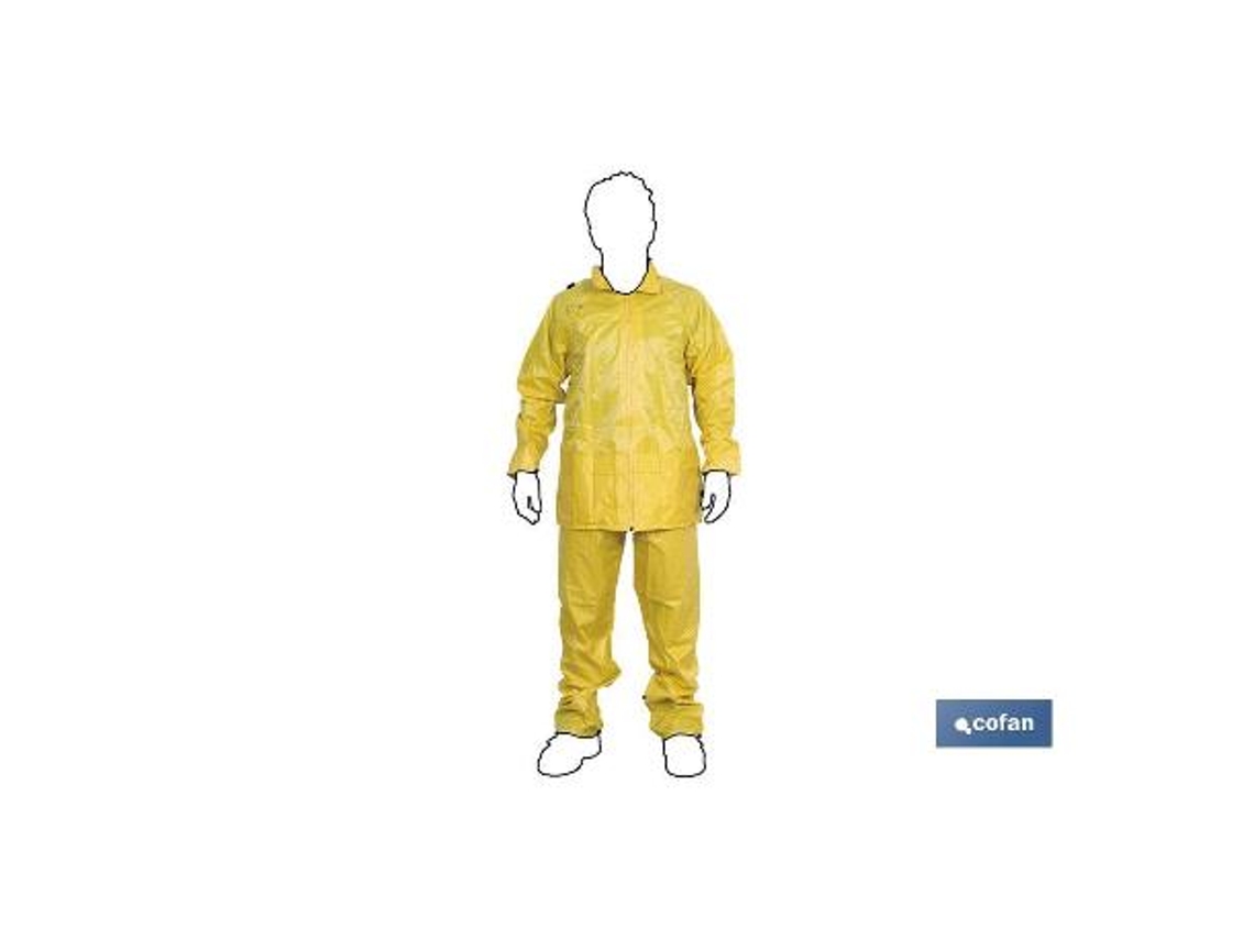 Traje agua amarillo poliester/pvc talla xxl