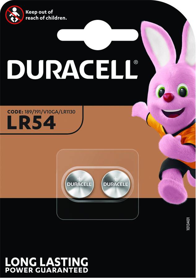 Pilas DURACELL LR 54 B2    (2  unidades)