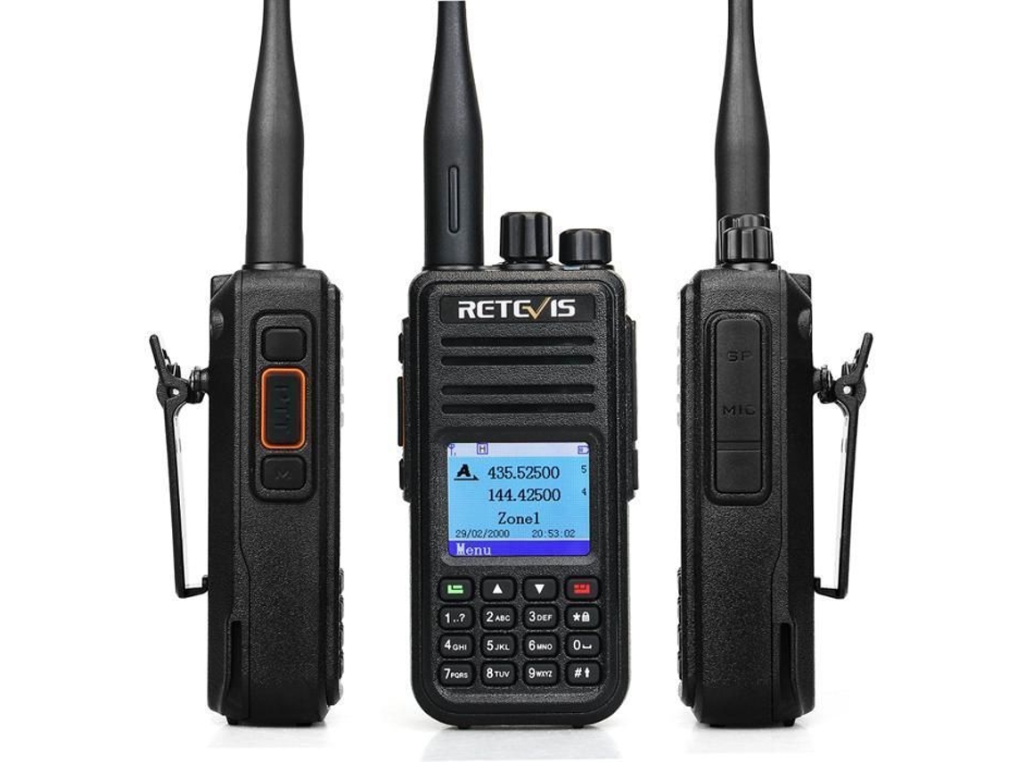 Walkie-talkie digital RT3S DMR de doble banda, 3000 canales, DCDM, TDMA, VOX, TOT, para Mototrbo Tier I II, con GPS Retevis