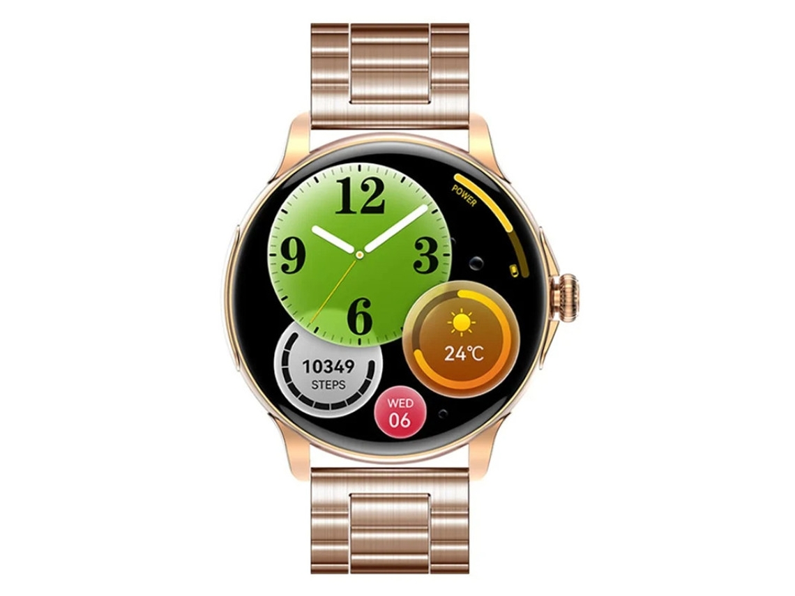 Reloj inteligente con llamadas Bluetooth, control de voz, esferas de reloj personalizables, actualizaciones meteorológicas, reproducción de música Yizhood