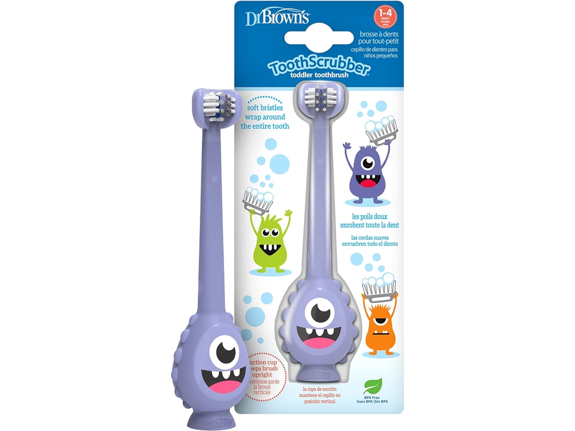 Cepillo Dental Infantil Monstruo 1-4 Años 1 Unidad DR. BROWN'S