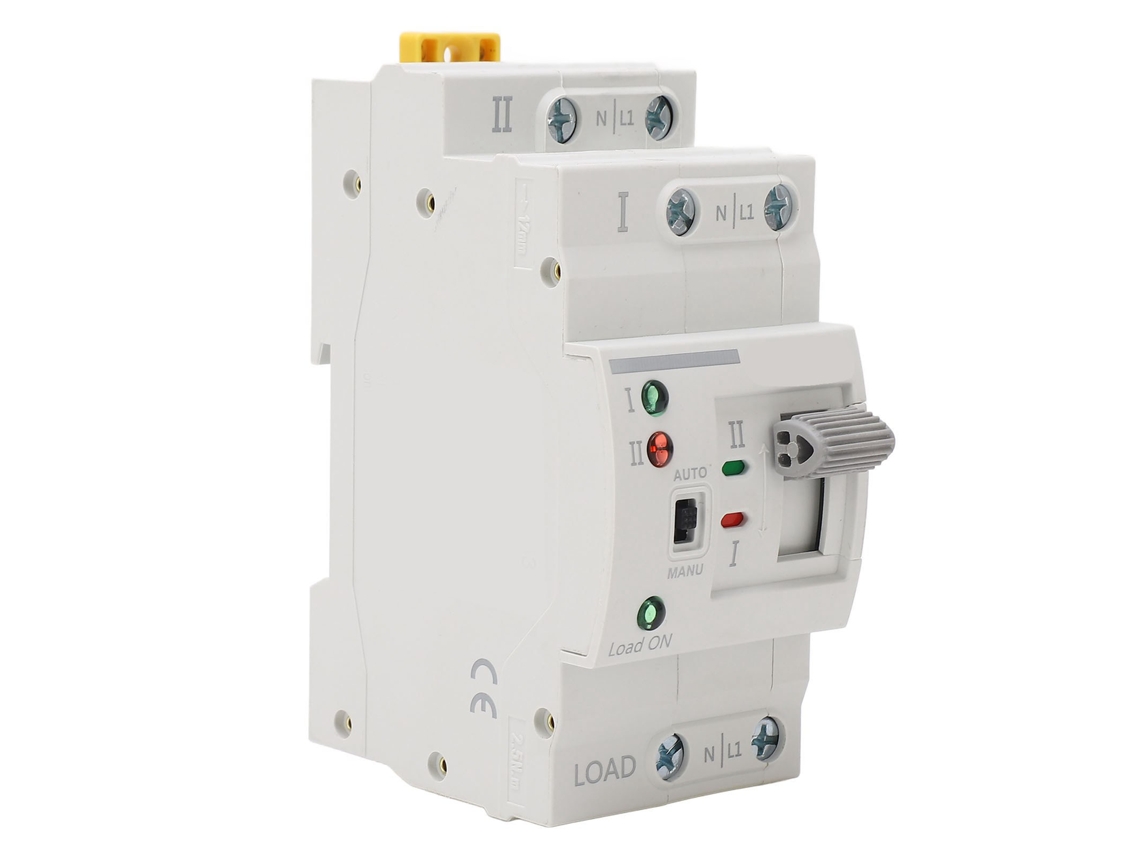 Yncm2026-interruptor De Transferencia Automática De Doble Potencia 2p 10a 110vac Cambiador De Generador De Conmutación En Milisegundos